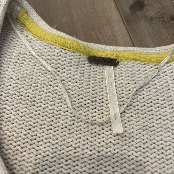 Free People perfect day oversized cream cable knit sweater - Picture 8 of 8